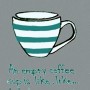 فنجان خالی قهوه empty coffee cup
