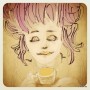 هدیه تولد آیکافی coffee girl portrait