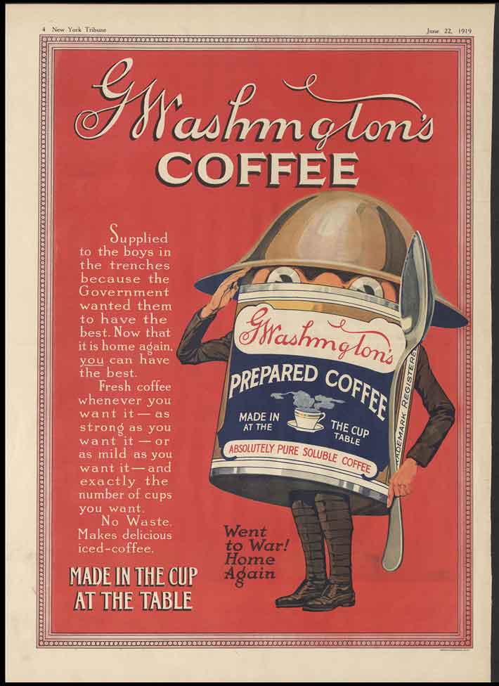 آگهی قهوه جنگ جهانی دوم