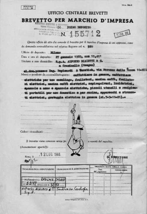 سند مربوط به ثبت نشان تجاری بیالتی: آدمک سیبیلو