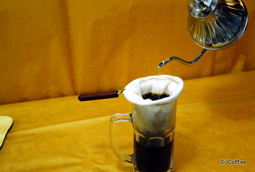 فیلتر پارچه‌ای قهوه