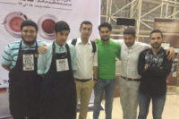 شش باریستای فینالیست (از راست به چپ): سامین رهنورد، میلاد کلانى، برومند پور اسلامى، حمیدرضا بصیرى، امیر پارسا احمدى، مازیار اسلامى