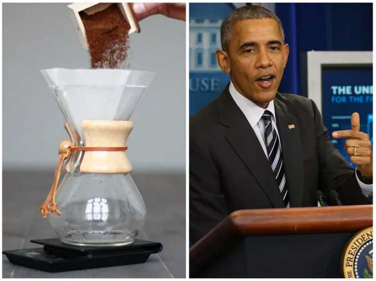 قهوه دمی کمکس در کاخ سفید