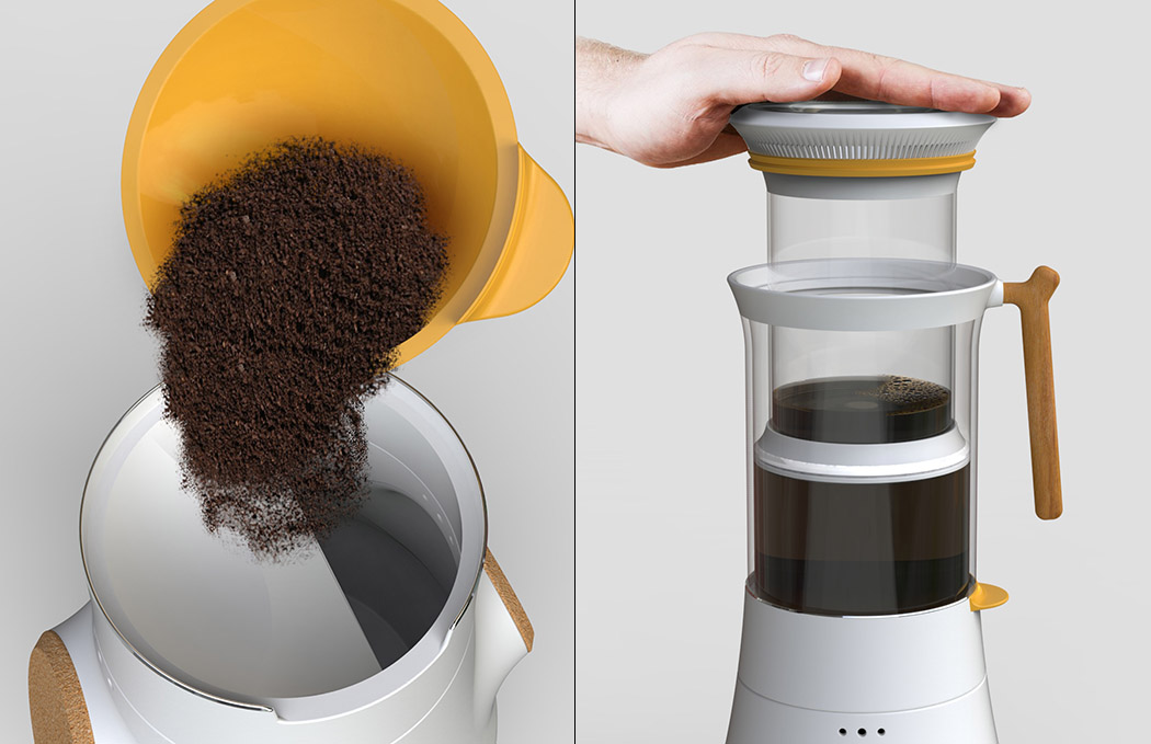 قهوه سازی که قارچ خوراکی تولید می‌کند.
